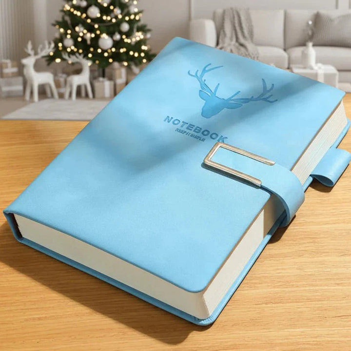 Grünes A5 Leder-Tagebuch mit 200 Seiten, personalisiertes Geschenk für jeden Anlass; zum Schreiben & Reisen.