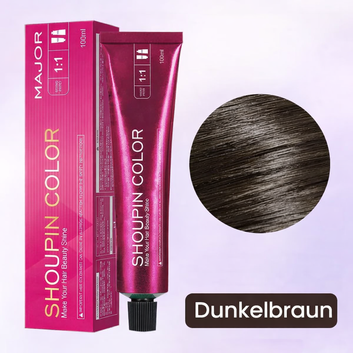 Einfache Anwendung: Sanfte Farbcreme ohne Bleichen. Pflegt das Haar mit Glanz & Feuchtigkeit.