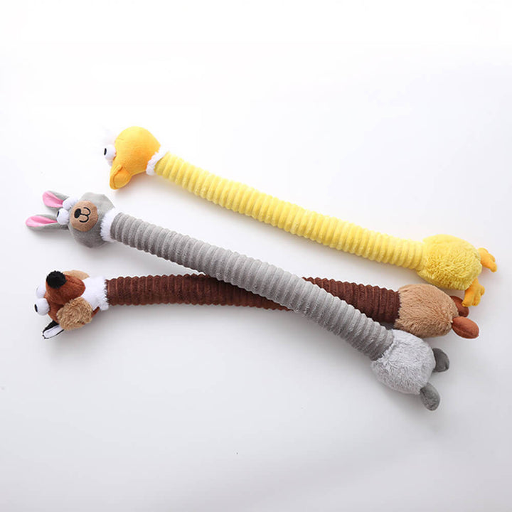 Weiches Plüsch-Quietschspielzeug für Hunde, langlebig & tierfreundlich, fördert spielerische Zahnreinigung.