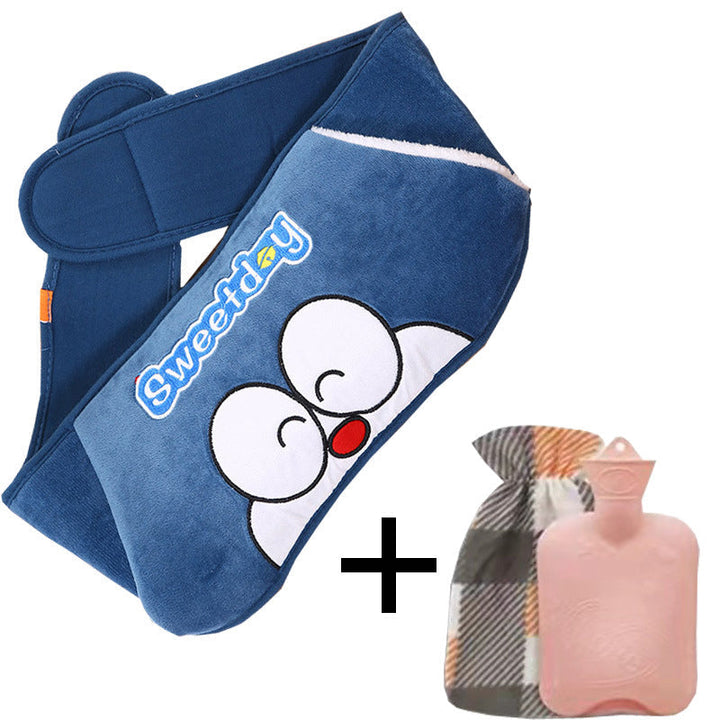 Gezielte Wärmetherapie mit dem Plüsch-Wärmegürtel. Ideal bei Menstruations- & Rückenschmerzen.