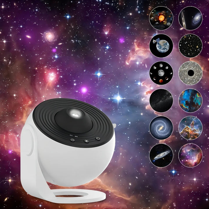 Planetarium-Projektor für entspannende Atmosphäre, projiziert Sternbilder und Nebel für Zuhause.
