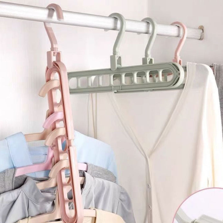 Effektives Ordnungssystem: 2er-Set Kleiderbügel-Organizer für aufgeräumte Schränke und leichten Zugriff.