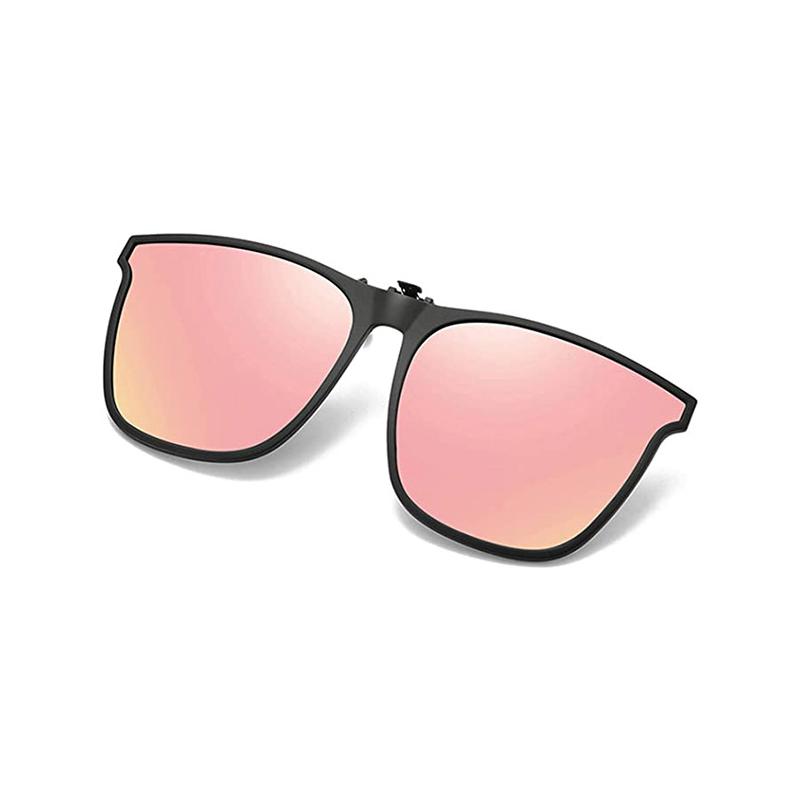 Praktische Clip-On Sonnenbrille mit Polarisationsfilter, einfach auf Brille aufsteckbar für Damen & Herren.
