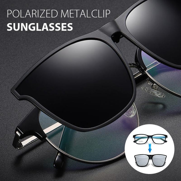 Leichte Clip-On Sonnenbrille für Damen & Herren, perfekt als Fahrbrille oder Outdoor-Schutz, polarisiert.