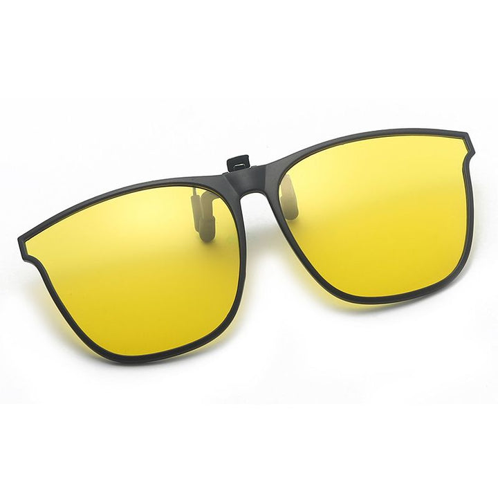 Polarisierte Clip-on Sonnenbrille, faltbar, perfekt für Angler und Wassersport.