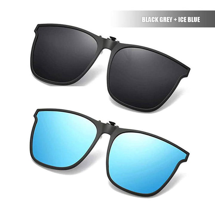 Die faltbare polarisierte Clip-on Sonnenbrille reduziert Reflexionen effektiv.
