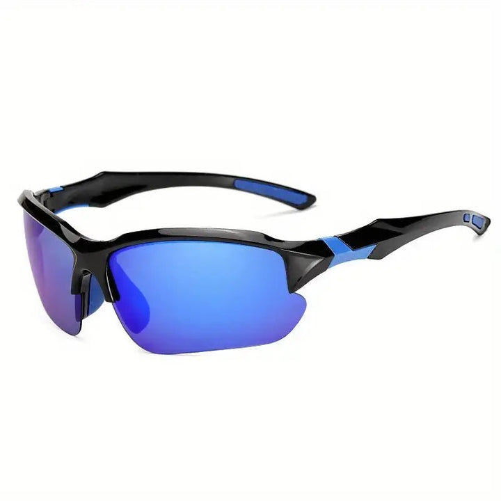 Hochwertige Sportsonnenbrille mit UV-Schutz, polarisierten Linsen, geeignet für Damen & Herren.