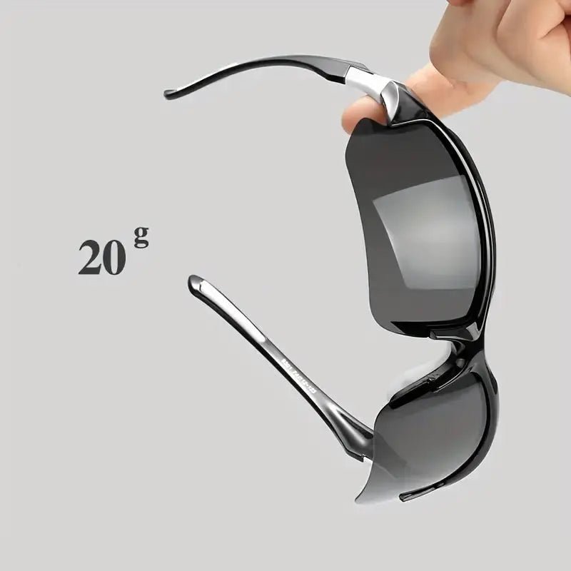 Leichte Sportsonnenbrille für Damen & Herren, polarisiert und mit 100% UV-Schutz für jede Aktivität.