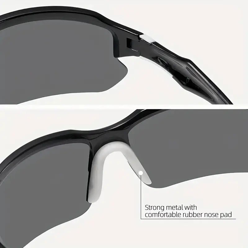 Robuste Outdoor-Sonnenbrille mit polarisierten Linsen und hohem UV-Schutz für Sportler.