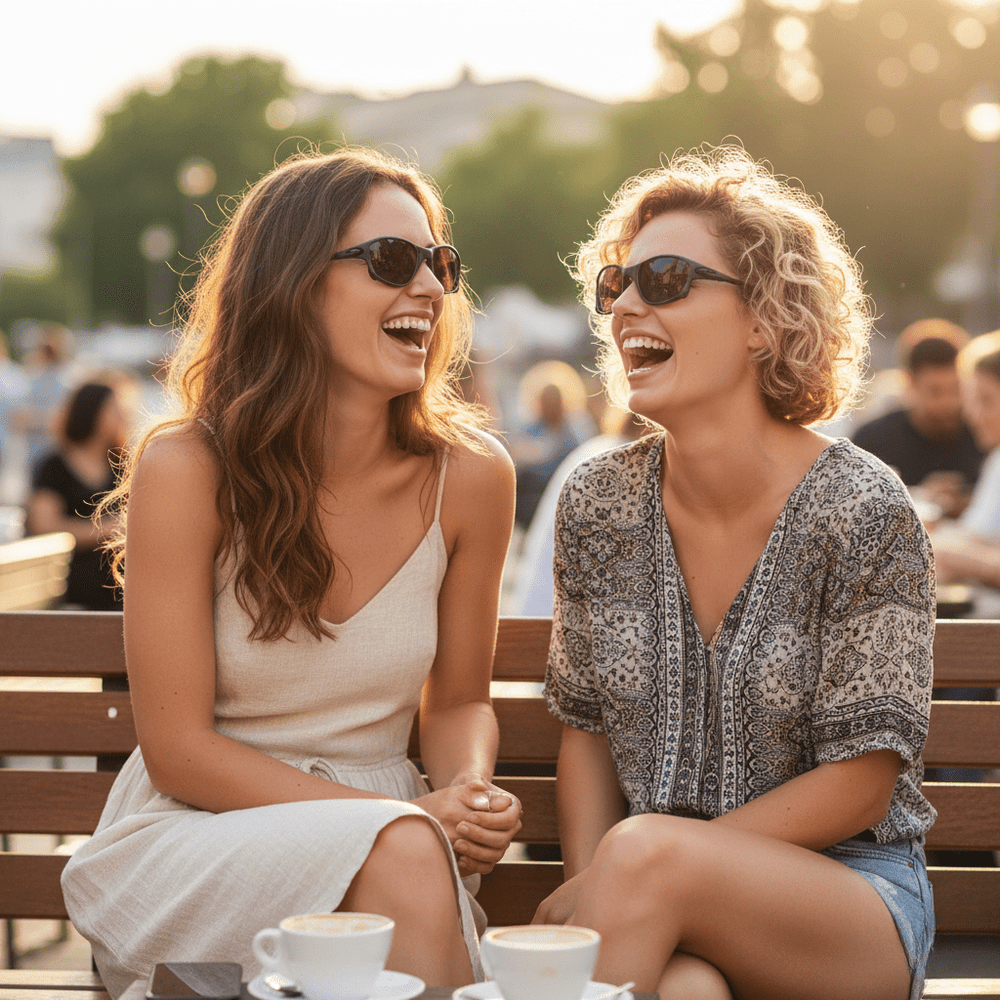Stilvolle, leichte Polarisations-Sonnenbrille für Herren & Damen, ideal für Sport und Reisen.