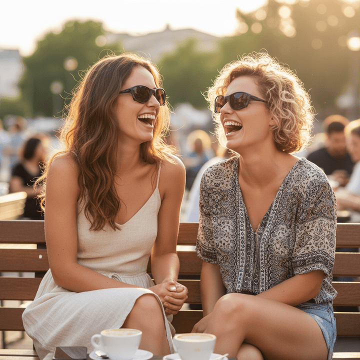 Stilvolle, leichte Polarisations-Sonnenbrille für Herren & Damen, ideal für Sport und Reisen.