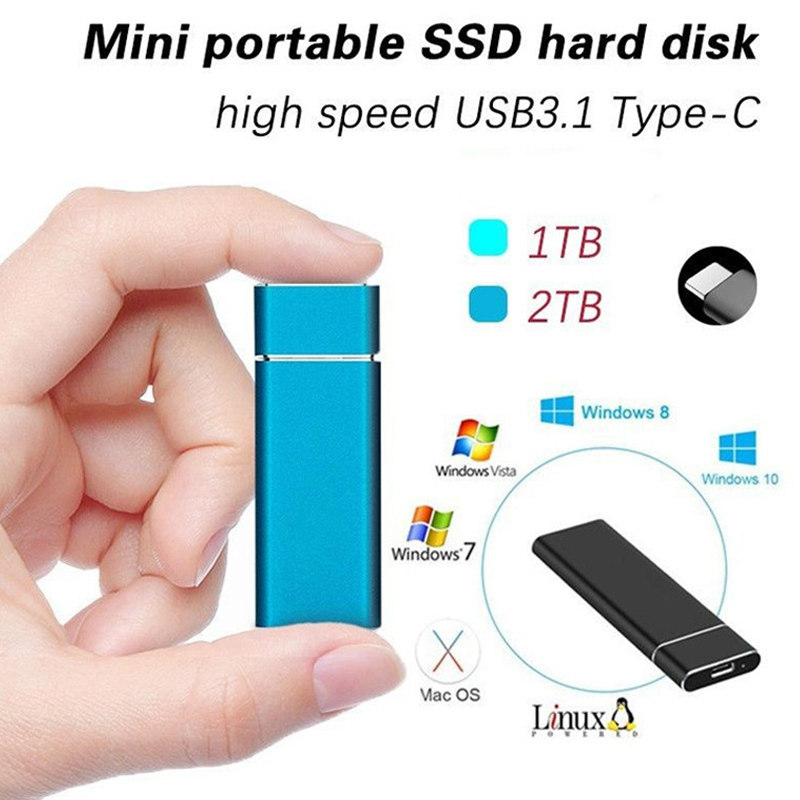 Extrem schnelle tragbare externe SSD Festplatte für zuverlässige Datensicherung und High-Speed Speichererweiterung.