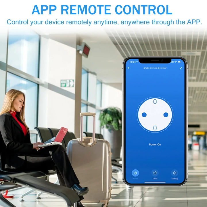 WLAN Steckdose PowerLink mit Energieüberwachung; bequeme Fernsteuerung von Haushaltsgeräten per App.