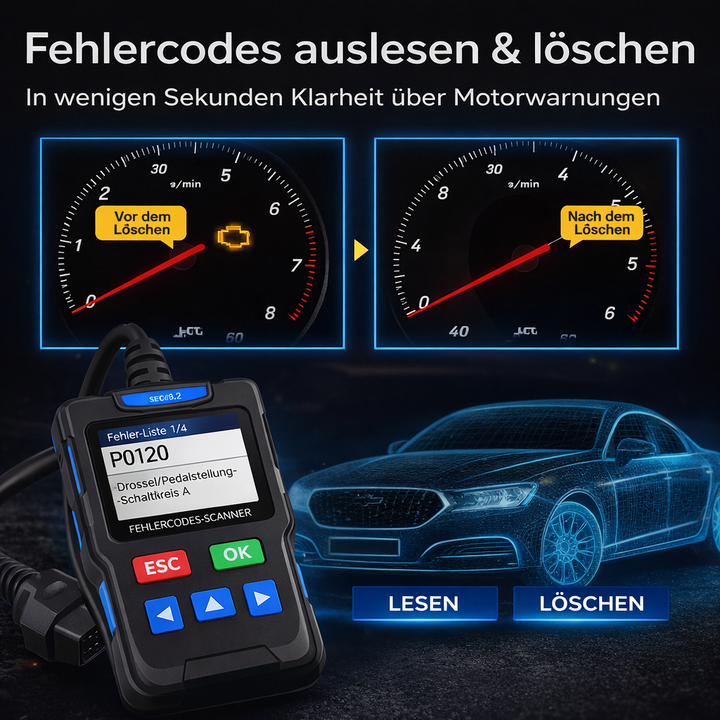 PowerScope 12: Vielseitiger 12V Batterietester für AGM, Gel, EFB & Nassbatterien. Präzise KFZ Batterie Diagnose.