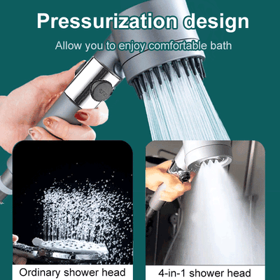 Eleganter PowerSpray Wasserspar-Duschkopf mit Hochdruck-Funktion für ein modernes Badezimmer.