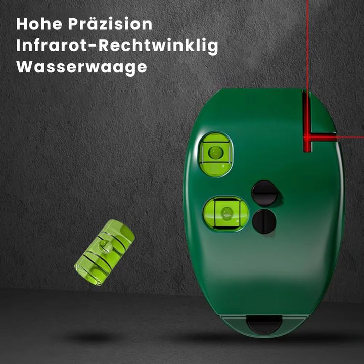 Professionelle Laser Wasserwaage als Präzisionswerkzeug für Heimwerker & Handwerker auf der Baustelle.