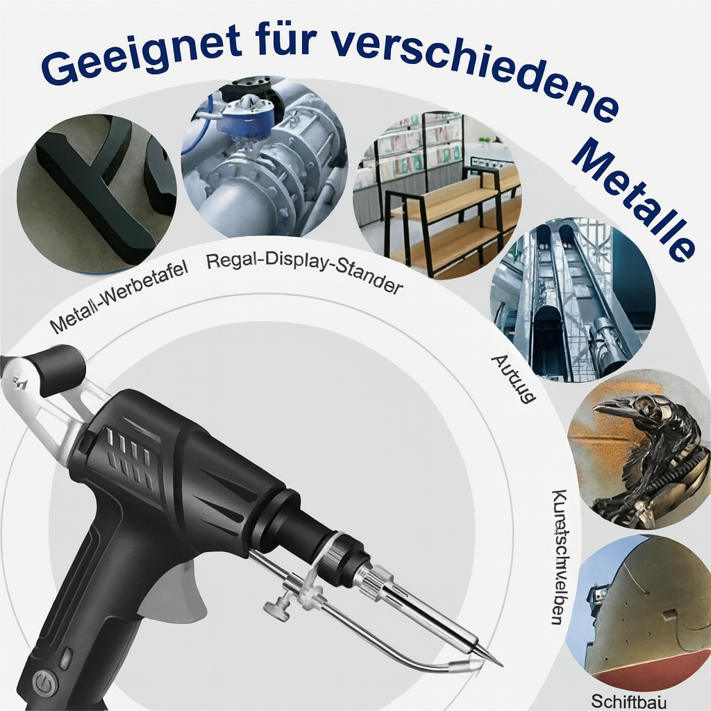Leistungsstarke Lötpistole für präzises Löten in Elektronik, Modellbau und DIY Projekten; Einhandbedienung für Profis.