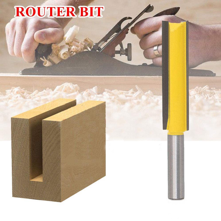 Präzisions-Schaftfräser 8mm mit Doppelrillen für exakte und saubere Schnitte in Weich- und Hartholz.