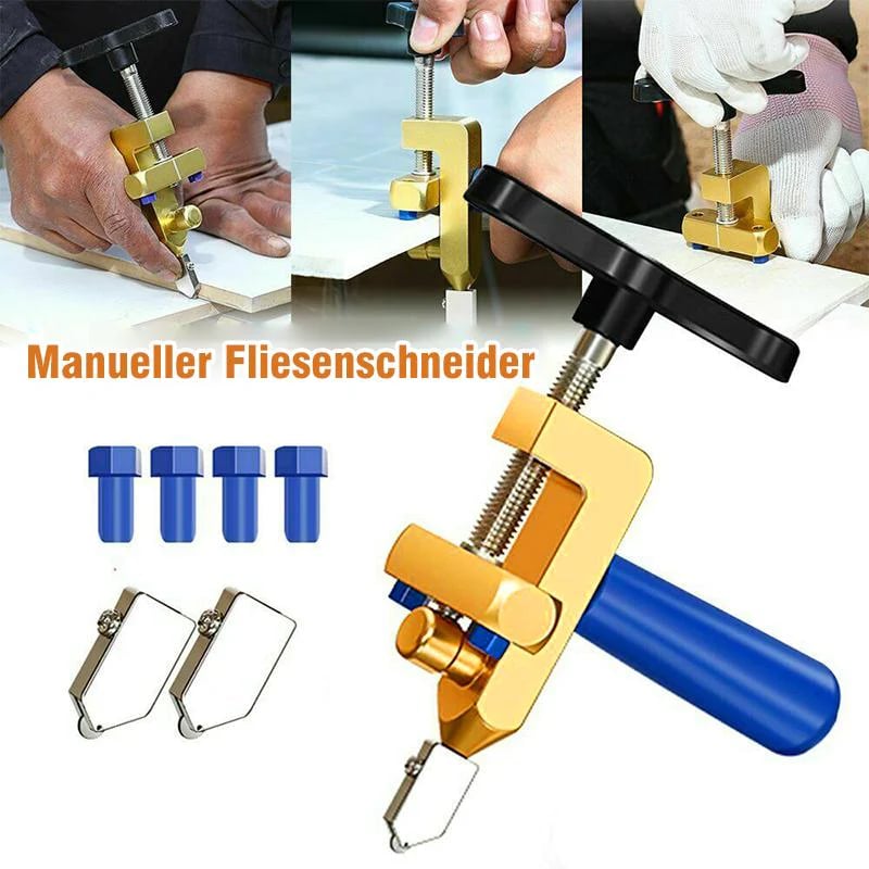 Präziser Fliesenschneider & Glasschneider für saubere Schnitte bei Fliesen, Keramik & Glas. Ideal für Heimwerker.