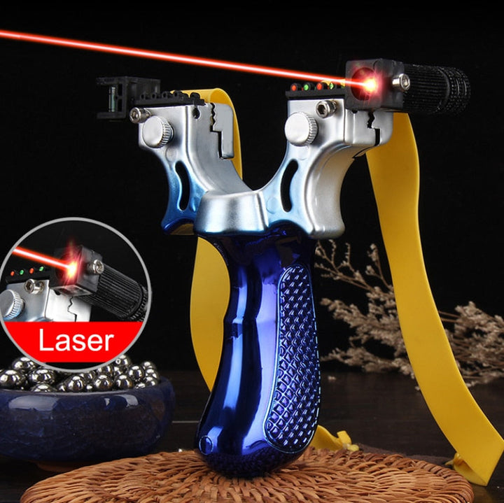 Präzisions-Laserschleuder mit Zielsystem für höchste Treffgenauigkeit bei Outdoor Zielsport und Training.
