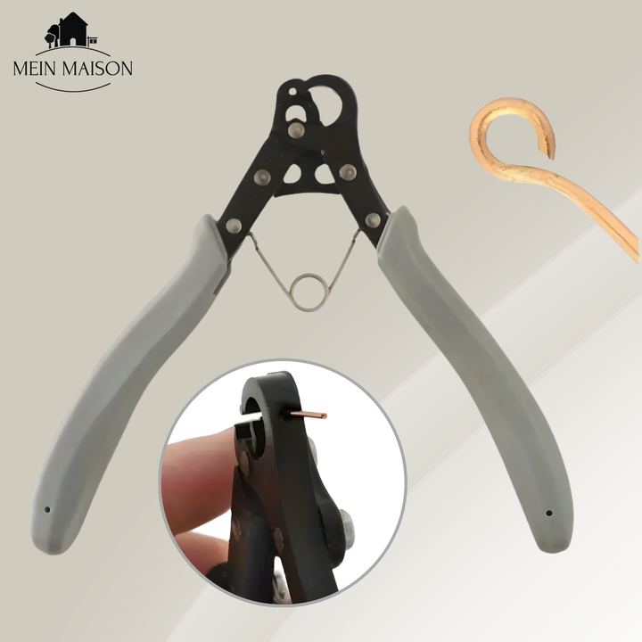 Feinpolierte Präzisions-Schmuckzange mit ergonomischem Griff; ideal für filigrane DIY-Schmuckprojekte & Basteln.