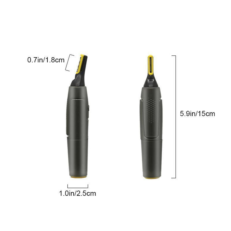 Grooming-Trimmer mit selbstschärfenden Titan-Klingen, LED-Beleuchtung für genaue Bartpflege und Körperhaarentfernung.