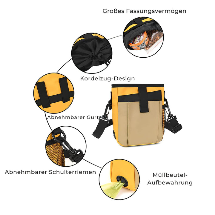 Hochwertiger Leckerliebeutel als Tierbedarf, unverzichtbare Trainingshilfe beim Hundetraining & Gassigehen.
