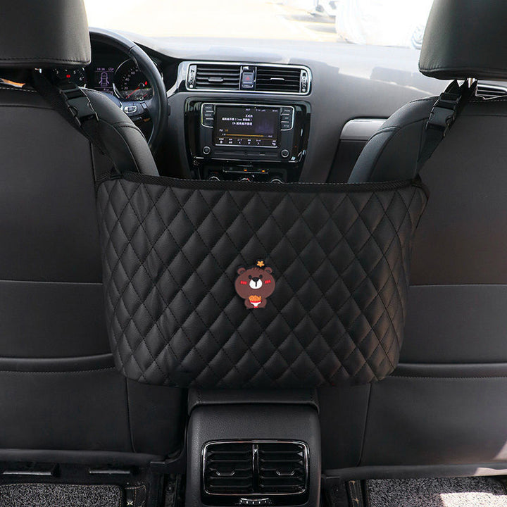 Perfektes Autozubehör: Rücksitz-Organizer mit Platz für Wasserflaschen, Zeitschriften & Karten.