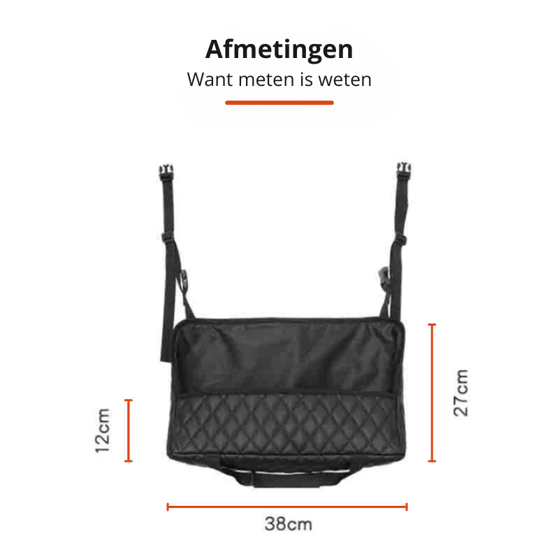 Multifunktionaler Auto-Taschenhalter für Rücksitze, ideal für Familien & Reisen. Hält alles griffbereit.