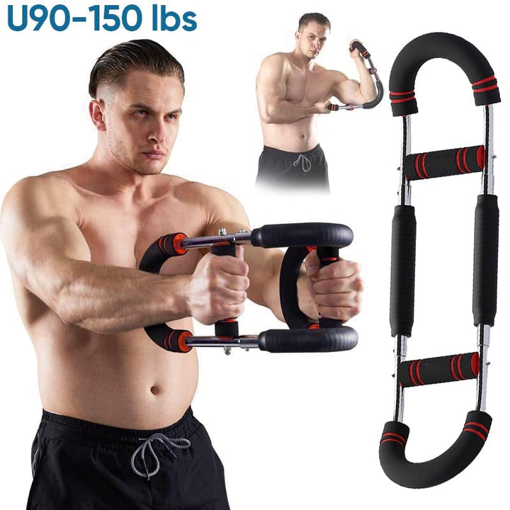 Robuster Premium Arm- & Oberkörpertrainer aus langlebigen Materialien für dauerhaftes Krafttraining.