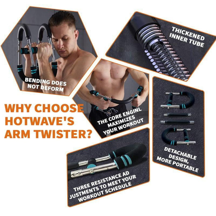 Verstellbarer Widerstand des Premium Oberkörpertrainers für individuelles Krafttraining zu Hause.