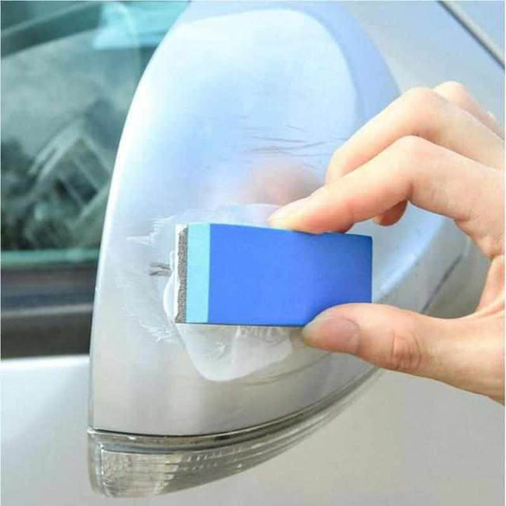 Inhalt des Kratzerentfernungssets: Polierpads & Spezialmittel für effektive Autolack-Korrektur.