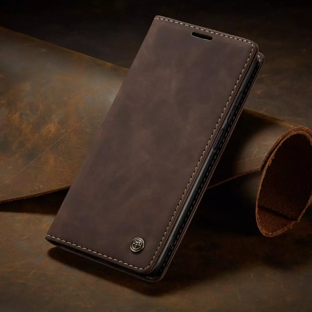 Stilvolle Samsung Galaxy Klapphülle. PU Leder Wallet Case mit mehreren Kartenfächern für den Alltag.