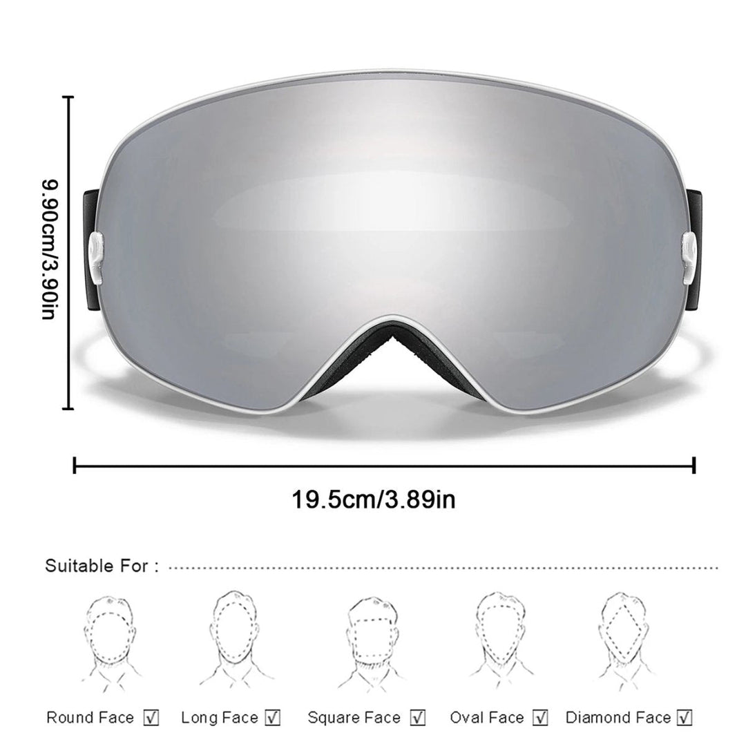 Sportbrille für Skifahren & Snowboarden: Klare Sicht, Nachtsicht, UV-Schutz & Antibeschlag für jedes Winterwetter.