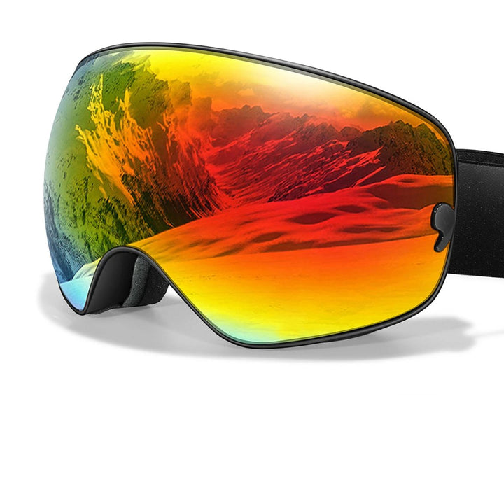 Professionelle Wintersport Skibrille mit UV-Schutz, Antibeschlag & Nachtsicht. Ideal zum Skifahren im Schnee.