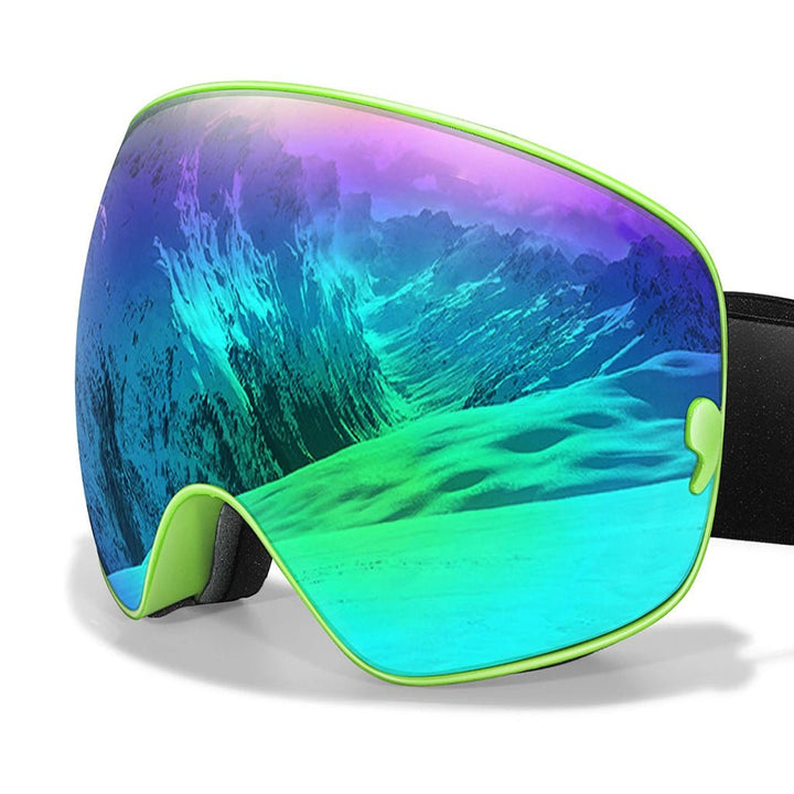 Skibrille für Herren & Damen, mit UV-Schutz, Antibeschlag & Nachtsicht für Skifahren, Snowboarden im Schnee.