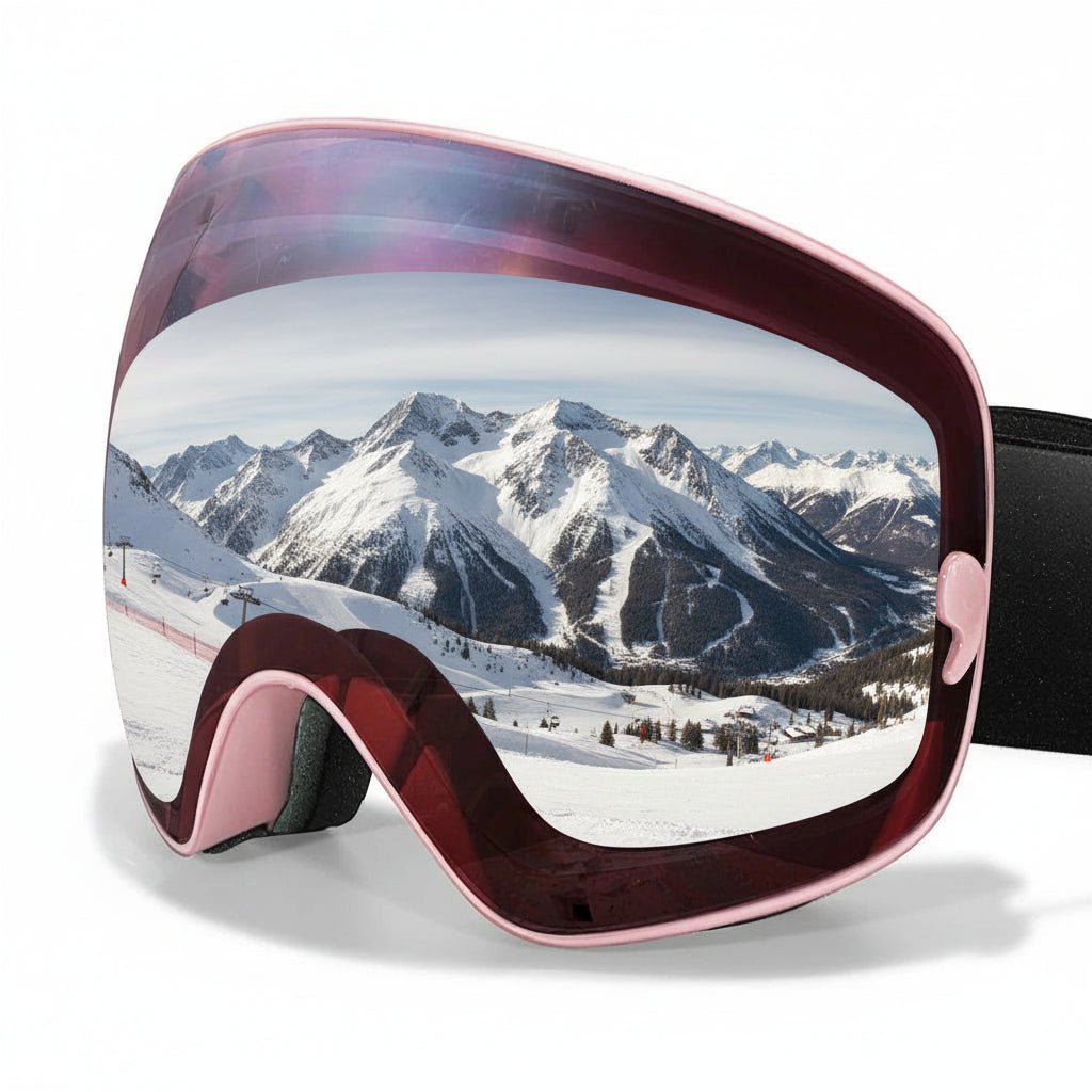 Wetterfeste Skibrille für Ski & Snowboard, mit UV-Schutz, Antibeschlag & Nachtsicht. Perfekt für Wintersport.
