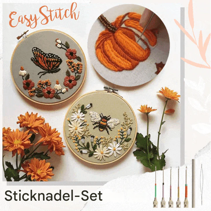Premium Sticknadel-Set für präzises Sticken, ideal für Handarbeit & Nähen. Anfänger & Experten.