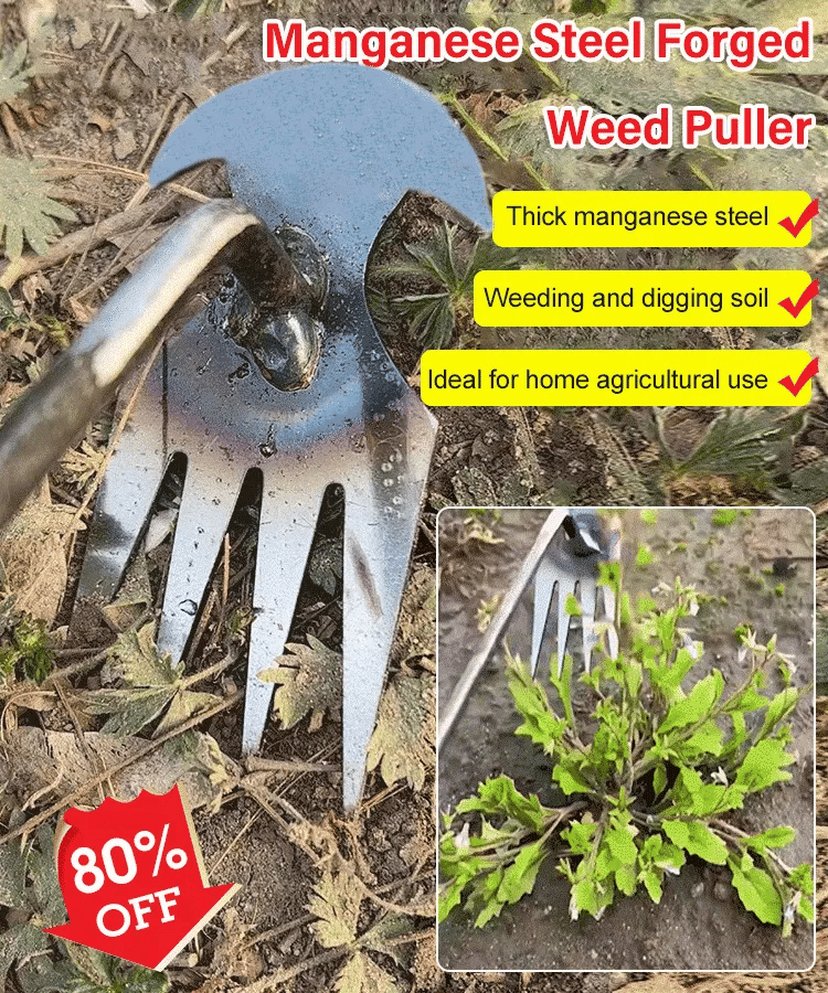 Ergonomischer Unkrautstecher mit komfortablem Griff für müheloses Jäten. Ideales Gartenwerkzeug.