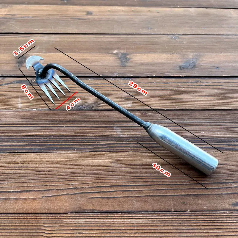 Hochwertiger Unkrautentferner aus Metall, langlebiges Handwerkzeug für Gartenpflege und Jäten.