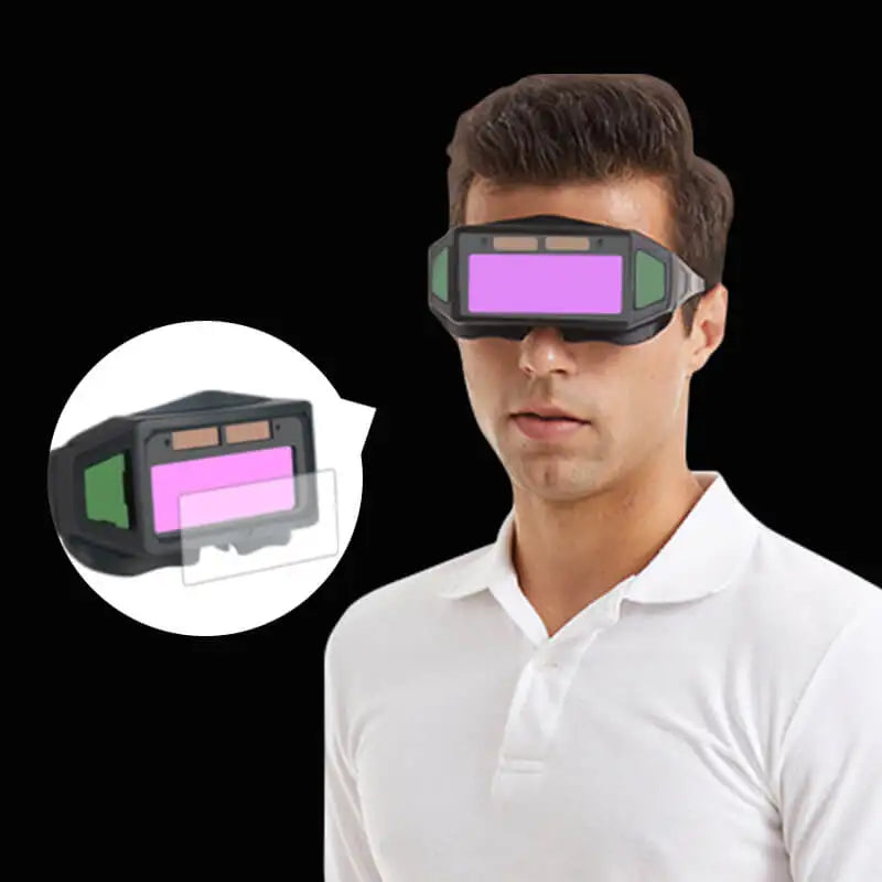 Profi Schutzbrille: Schweißerbrille mit automatischer Abdunkelung für sicheren Schweißerschutz & Arbeitsschutz.