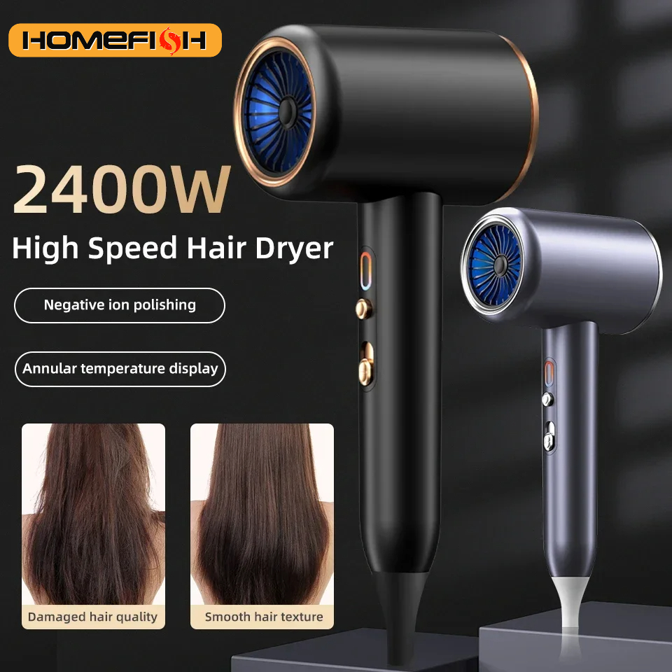 Professioneller 2400W Haartrockner mit Ionen-Technologie für Salon-Ergebnisse & Anti-Frizz.
