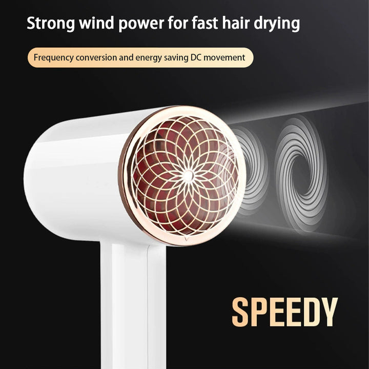 Haartrockner mit fortschrittlicher Ionen-Technologie für seidigen Glanz & Anti-Frizz.