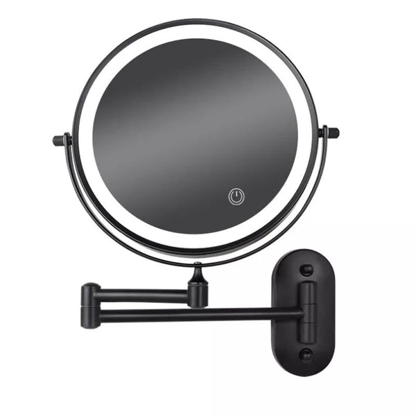 Beleuchteter LED-Spiegel mit Vergrößerung für Make-up und präzise Schönheitspflege. Perfekter Kosmetikspiegel.
