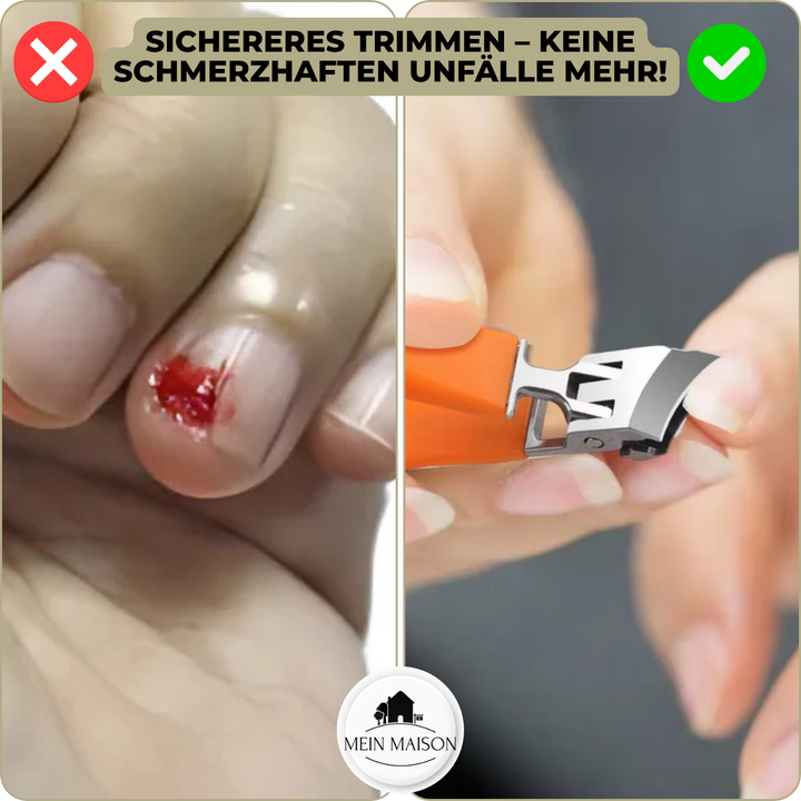 Langlebiger Profi-Nagelknipser aus robustem Edelstahl, ideal für präzise Nagelpflege bei Pediküre und Maniküre.
