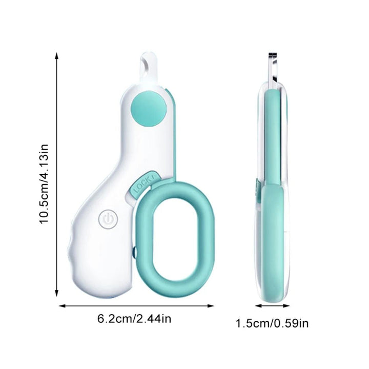 Ergonomischer Nagelzwicker für Haustiere mit LED-Licht für komfortable & stressfreie Krallenpflege.