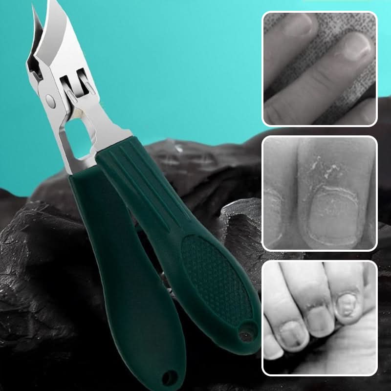 Hochwertiger Nagelknipser aus Edelstahl mit Anti-Spritzschutz, ideal für professionelle Nagelpflege.