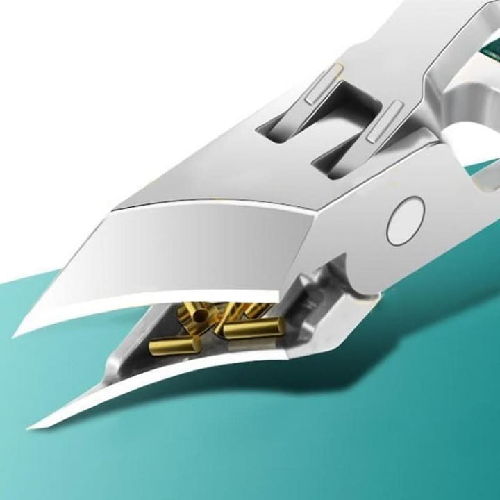 Kompaktes Edelstahl Nagelpflegeset, ideal als Reiseset für Maniküre & Pediküre mit Glasfeile.