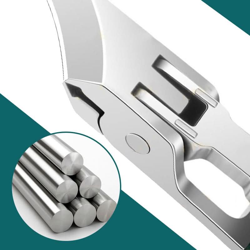 Professionelles Nagelpflegeset für Hygiene: Anti-Spritzschutz Nagelknipser, Glasfeile für saubere Nägel.