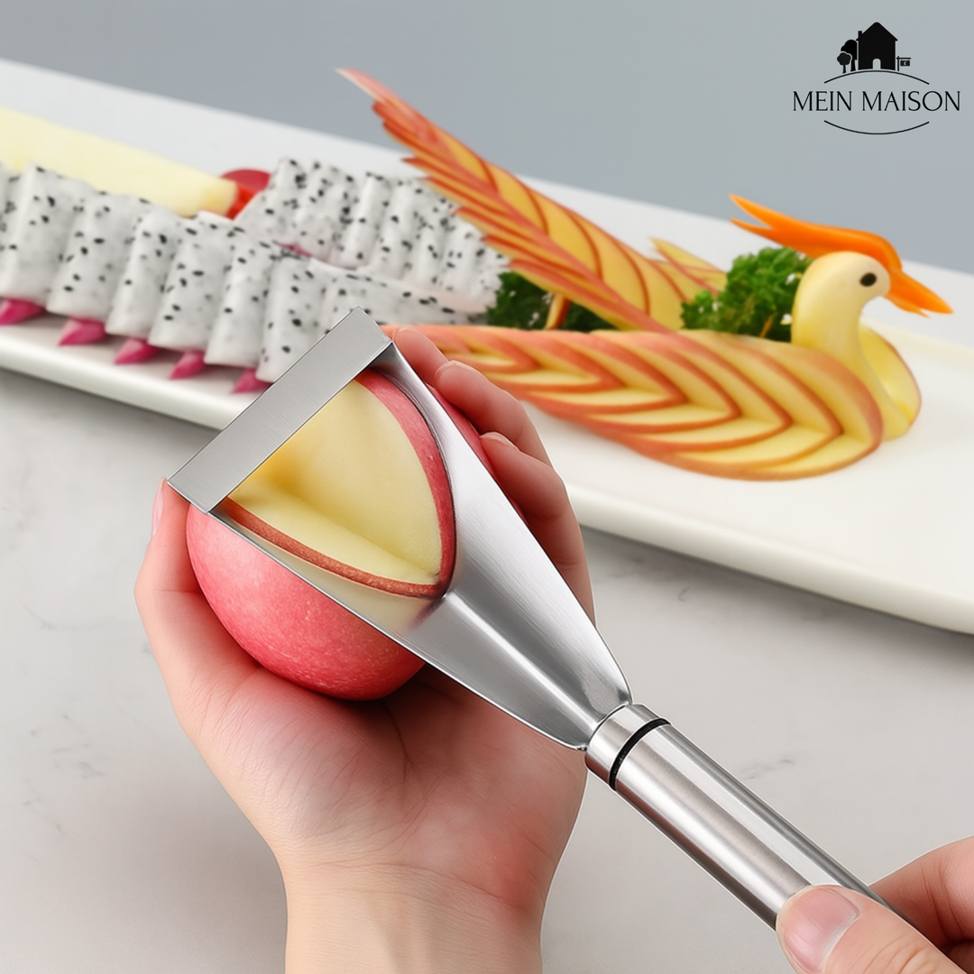 Das perfekte Präzisionsmesser aus Edelstahl für detailreiche Garnierungen und originelle Fruchtkunst.